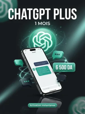 ChatGPT Plus 1 mois - BST PRO Algerie