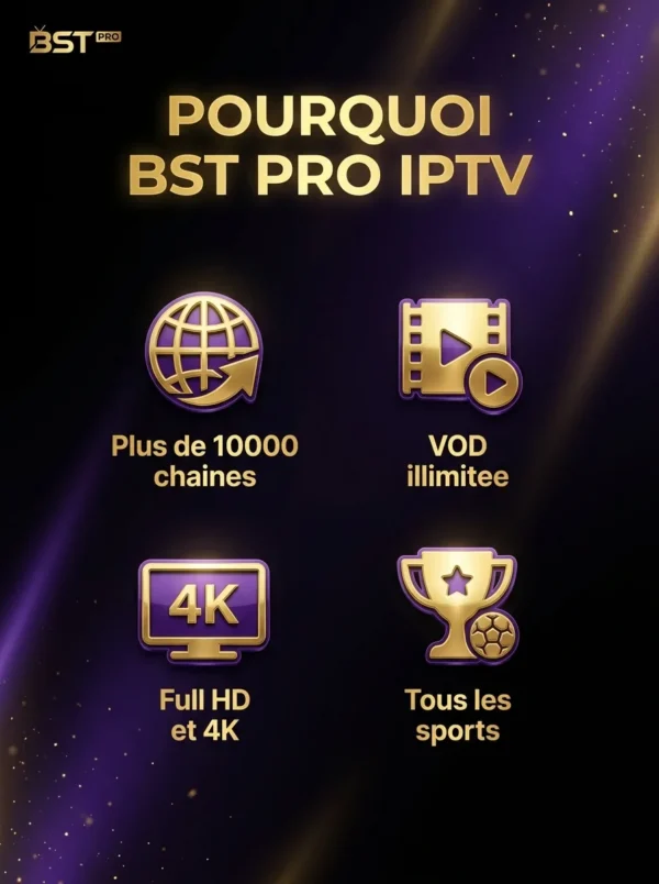 BST PRO Streaming TV TV et VOD illimite Algerie - avantages